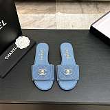 Washed Denim Mules