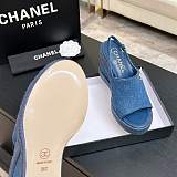 Washed Denim Sandals