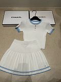 Knit Pleated Skirt Set