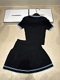 Knit Pleated Skirt Set