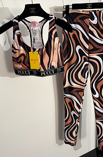 Printed Leggings & Bra Top