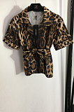Leopard Shirt Top & Shorts