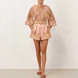 Acacia Printed Blouse & Shorts
