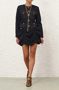 Rebellion Denim Mini Skirt
