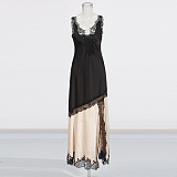 Lace Patchwork Long Dress