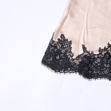 Lace Patchwork Long Dress