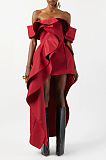 Strapless Wave Cut Mini Dress