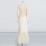 Sequins Patchwork Long Dress
