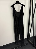 GG crystal embroidered jumpsuit