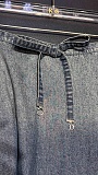 Mid-Length Belted Skirt