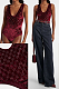 Bodysuit with gg crystals - burgundy