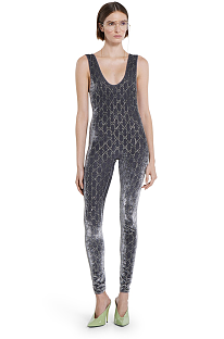 GG crystal embroidered jumpsuit