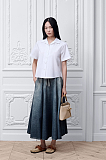 Mid-Length Belted Skirt