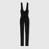 GG crystal embroidered jumpsuit