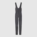 GG crystal embroidered jumpsuit