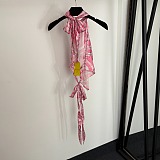 Printed Halter Top