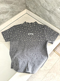 Pearl Studded Half Sleeve Sweater