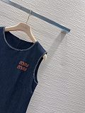 Denim Blue Drop-Waist Mini Dress