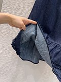 Denim Blue Drop-Waist Mini Dress