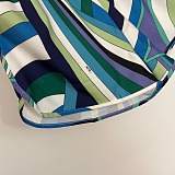 Iride-print Shorts
