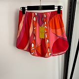 Pesci-print Shorts in Cotton-poplin