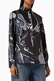 Marble Printed Shirt & Loose Pants