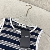 Tank Top in Striped Cotton Jersey