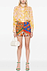Festa-print silk shorts