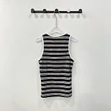 Tank Top in Striped Cotton Jersey