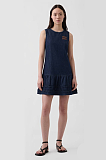 Denim Blue Drop-Waist Mini Dress