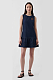 Denim Blue Drop-Waist Mini Dress