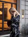 Marble Printed Shirt & Loose Pants
