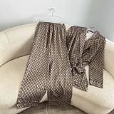 Printed silk twill shirt * Pants