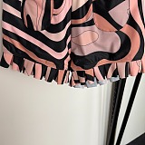 Marmo Ruffled Mesh Shorts