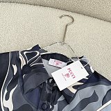 Marble Printed Shirt & Loose Pants