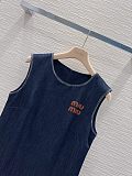 Denim Blue Drop-Waist Mini Dress