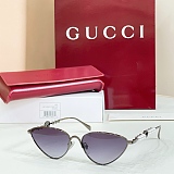 Cat-eye Gold-plated Metal Sunglasses