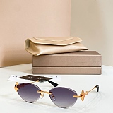 Rimless Oval Sunglasses