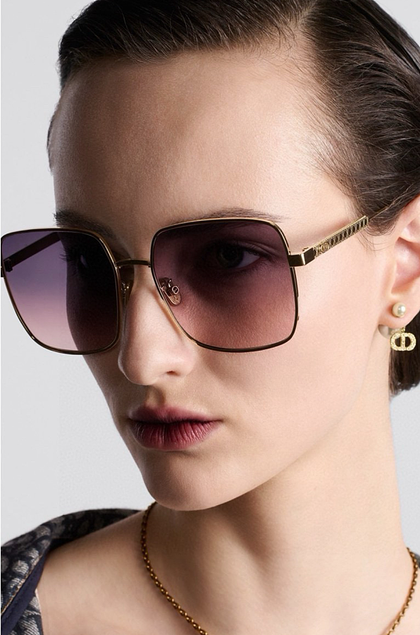 Cannage SIU Gold Square Frame Sunglasses