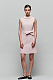 HEPBURN Pink Flocked Jacquard Dress