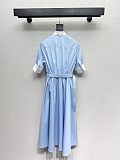 Mid-Length Plastron Shirtdress