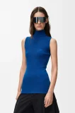 Sleeveless top in viscose blend