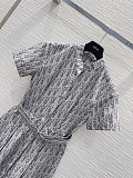 Mid-Length Belted Dress