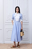 Mid-Length Plastron Shirtdress