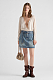 Washed Belted Mini Skirt
