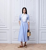 Mid-Length Plastron Shirtdress