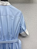 Mid-Length Plastron Shirtdress