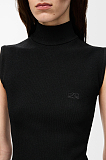 Sleeveless top in viscose blend