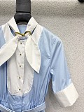 Mid-Length Plastron Shirtdress