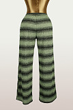 Low Waist Striped Wide Leg Pants